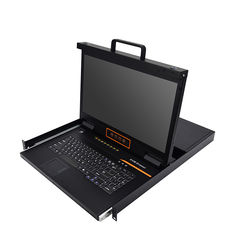 HT2808 Cat5 LCD KVM over IP Switch -1