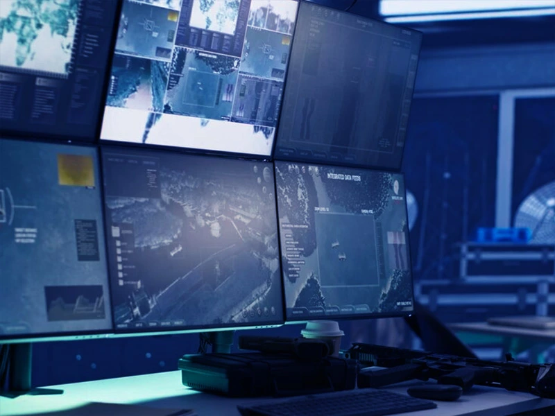How to control monitors with rackmounted kvm switch